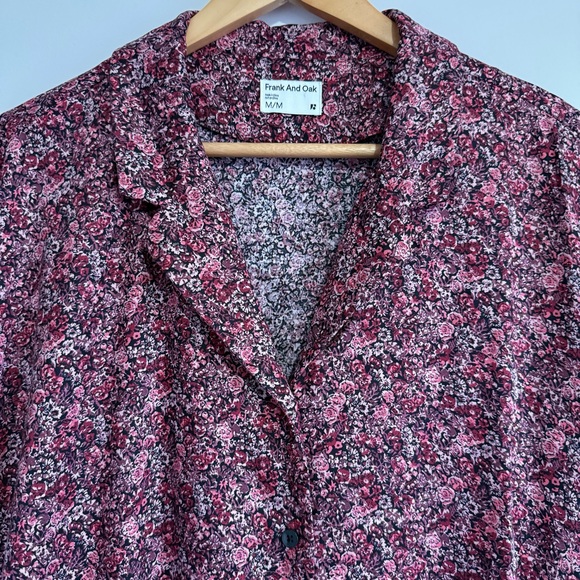 Frank and Oak Floral Button-Up Midi Dress - Picture 2 of 11